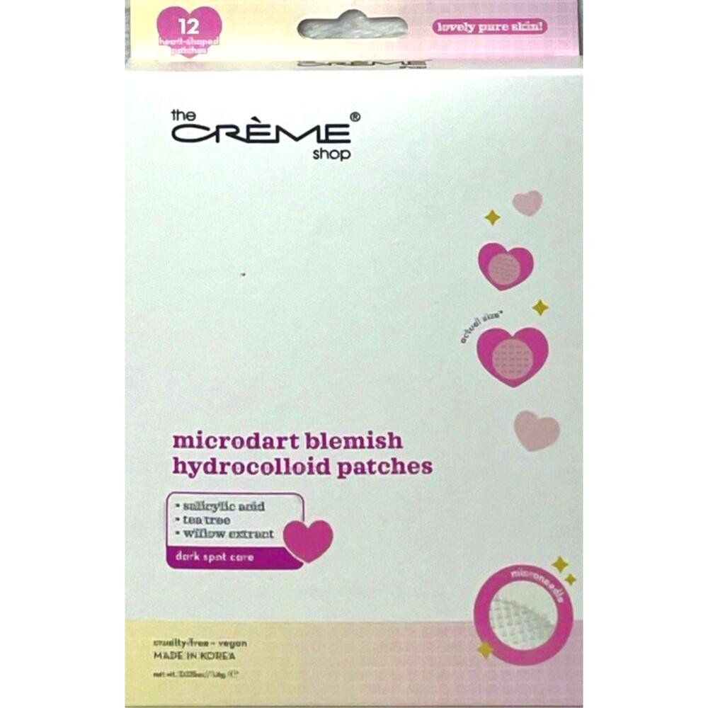 The Creme Shop Microdart Blemish Hydrocolloid Salicylic Acid Patches 12